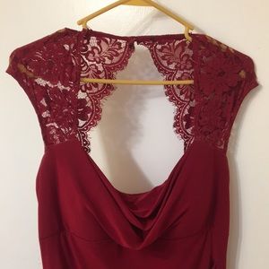 Red formal dress